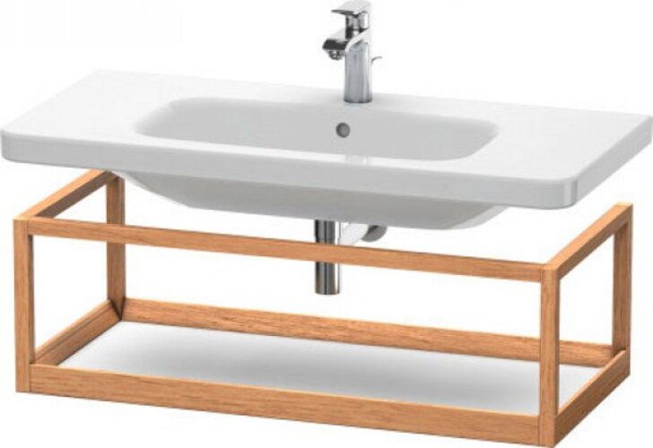 Bild von Duravit Möbel-Accessoires Ablage wandhängend DuraStyle 9873, 940x440mm, Farbe (Front/Korpus): Basalt Matt / Eiche Massiv