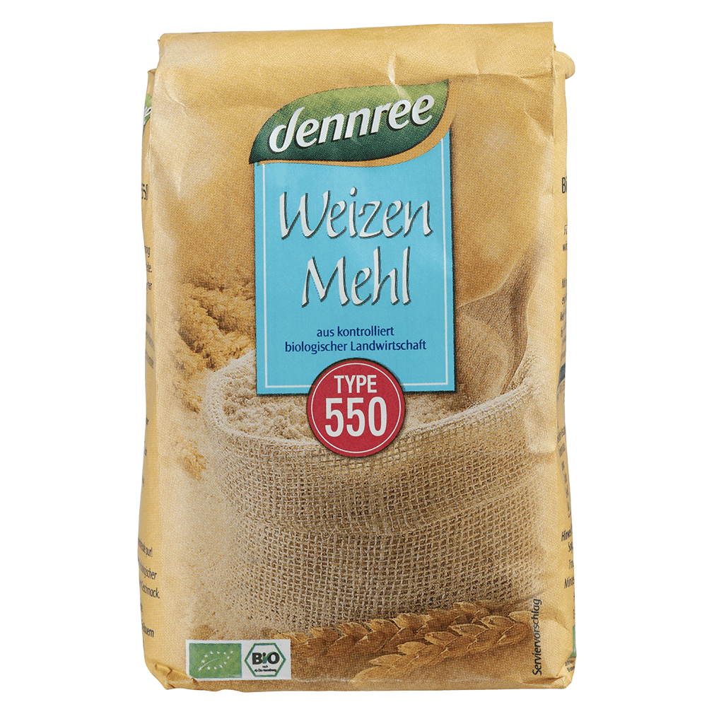 Bild von dennree Weizenmehl Type 550 ( 1kg)