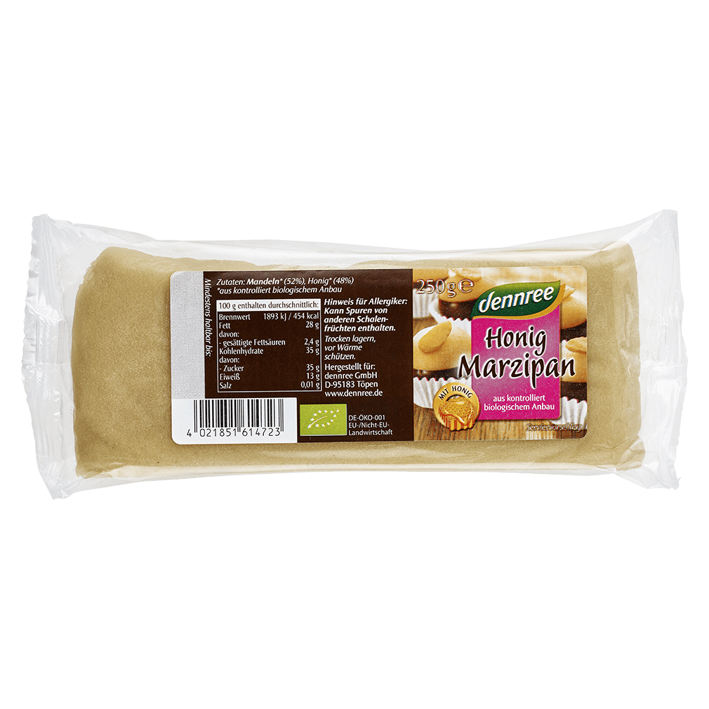 Bild von Dennree Bio Honig Marzipan 1er Pack (1 x 250g)