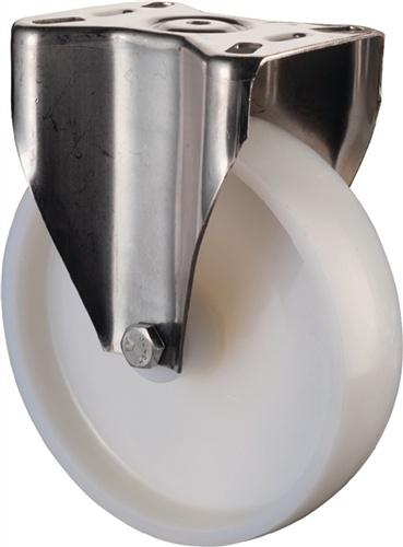 Bild von BS Rollen, Möbelrollen, Bockrolle Rad-Ø 50 mm Tragfähigkeit 55 kg Kunststoff Platte L60xB60 mm