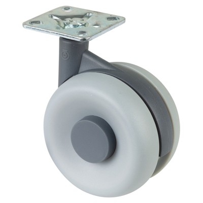 Bild von BS Rollen Kunststoff Doppelrolle F362.075 Raddurchmesser 75 mm