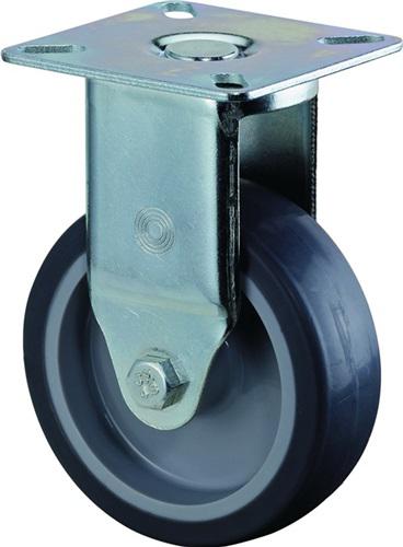 Bild von HP Autozubehör, Möbelrollen, Bockrolle 50 mm 50 kg Vollgummi 54 x 54 mm