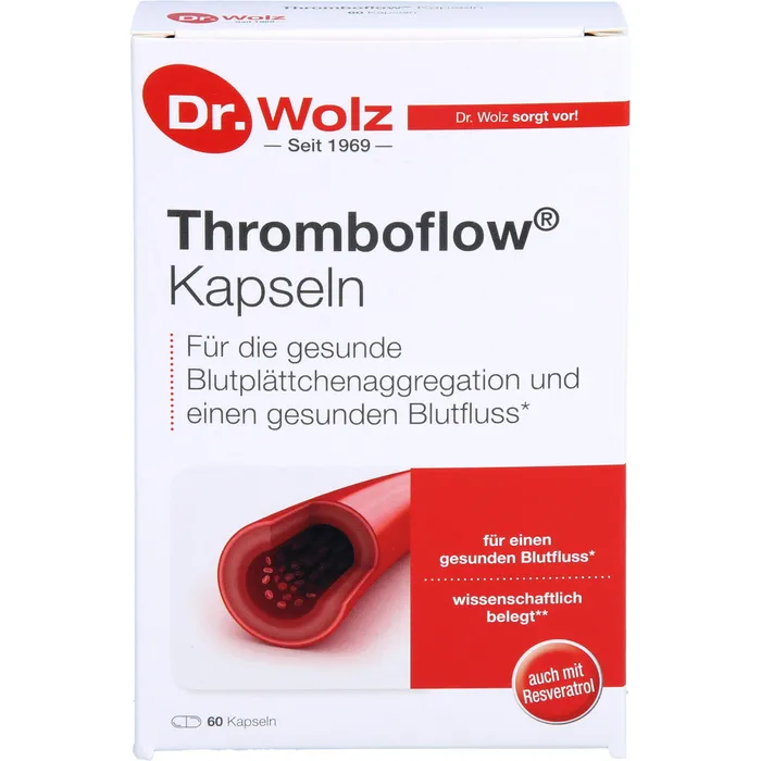 Bild von Thromboflow 60 Kapseln Dr.Wolz - Nahrungsergänzungsmittel