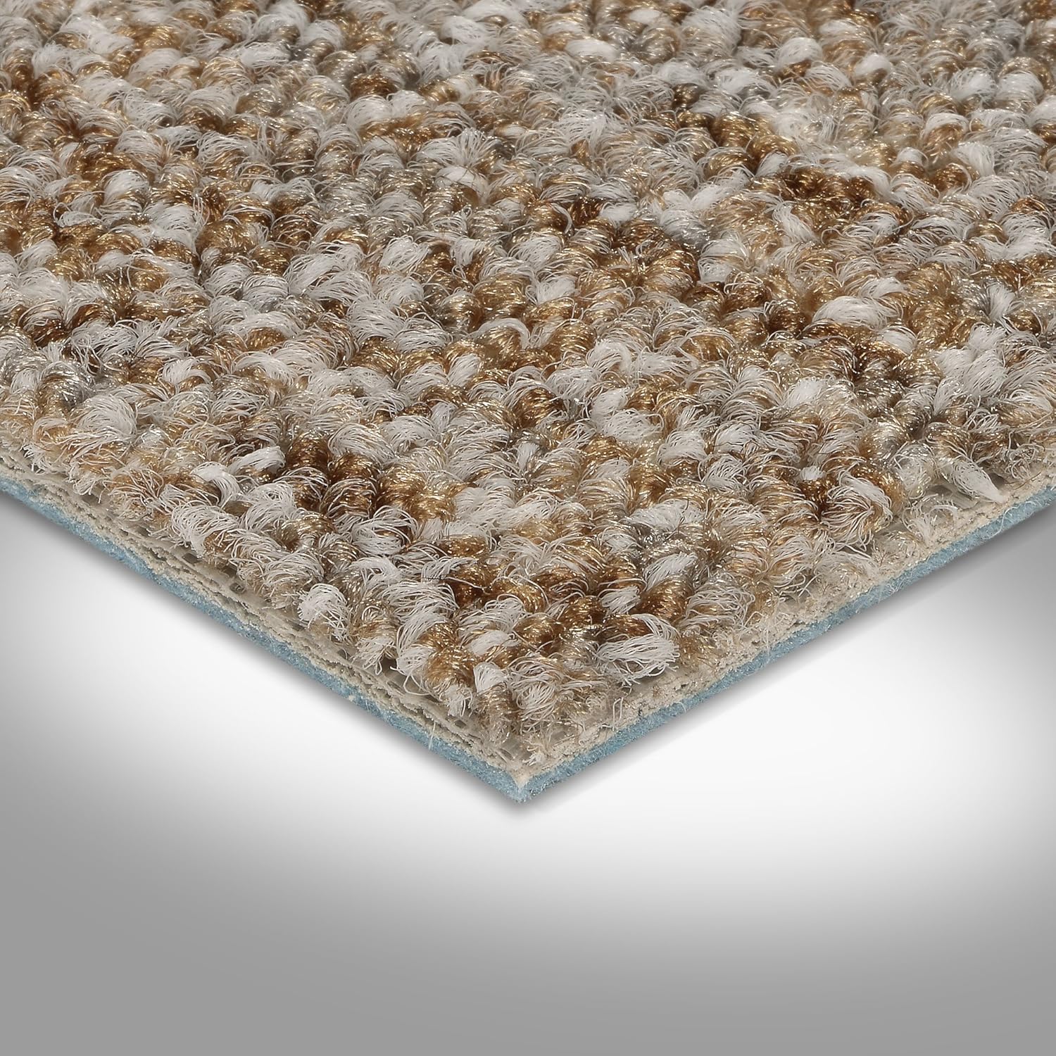 Bild von BODENMEISTER BM72269 Teppichboden Auslegware Meterware Schlinge meliert 200, 300, 400 und 500 cm Breit, verschiedene Längen, Variante:, Beige Grau, 8 x 2 M