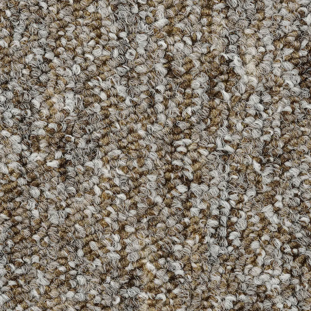 Bild von BODENMEISTER BM72269 Teppichboden Auslegware Meterware Schlinge meliert 200, 300, 400 und 500 cm Breit, verschiedene Längen, Variante:, Beige Braun, 4 x 4 M