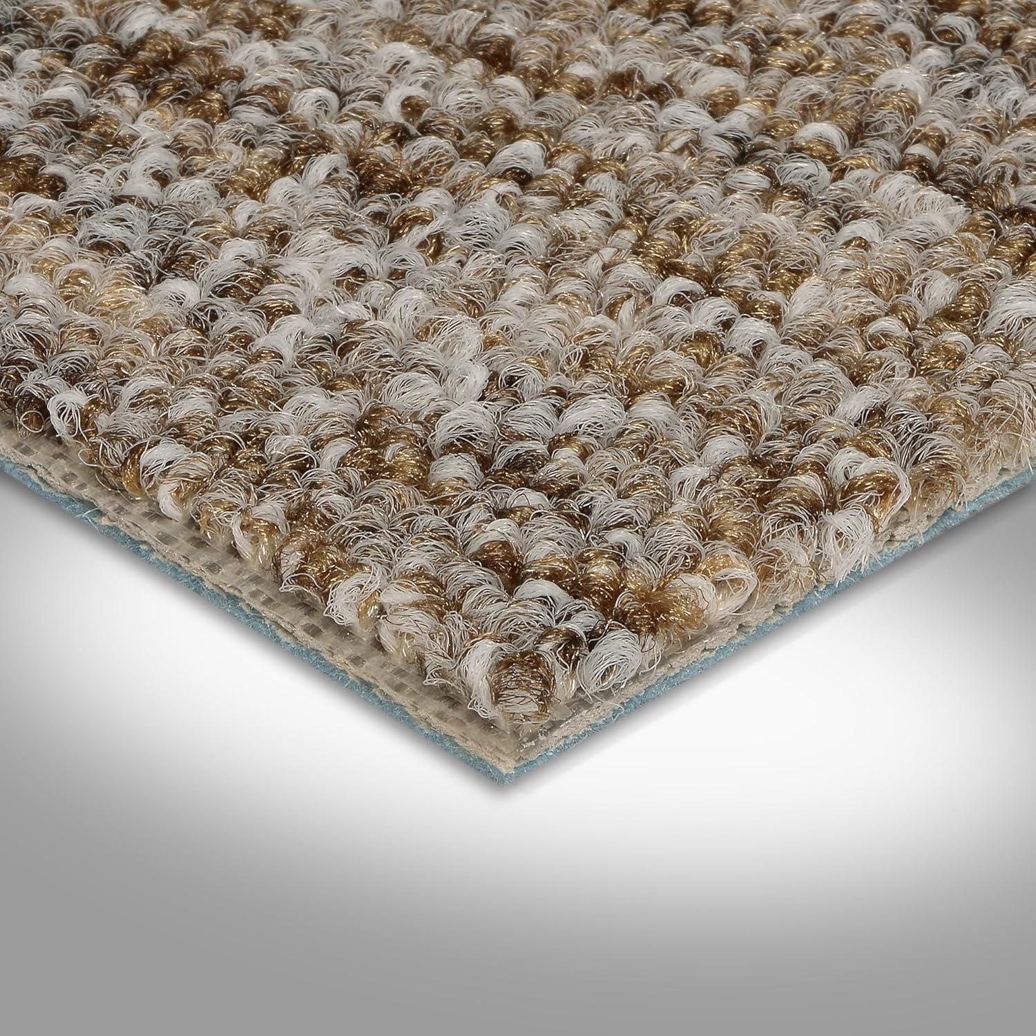 Bild von BODENMEISTER BM72269 Teppichboden Auslegware Meterware Schlinge meliert 200, 300, 400 und 500 cm Breit, verschiedene Längen, Variante:, Beige Braun, 4, 5 x 3 M