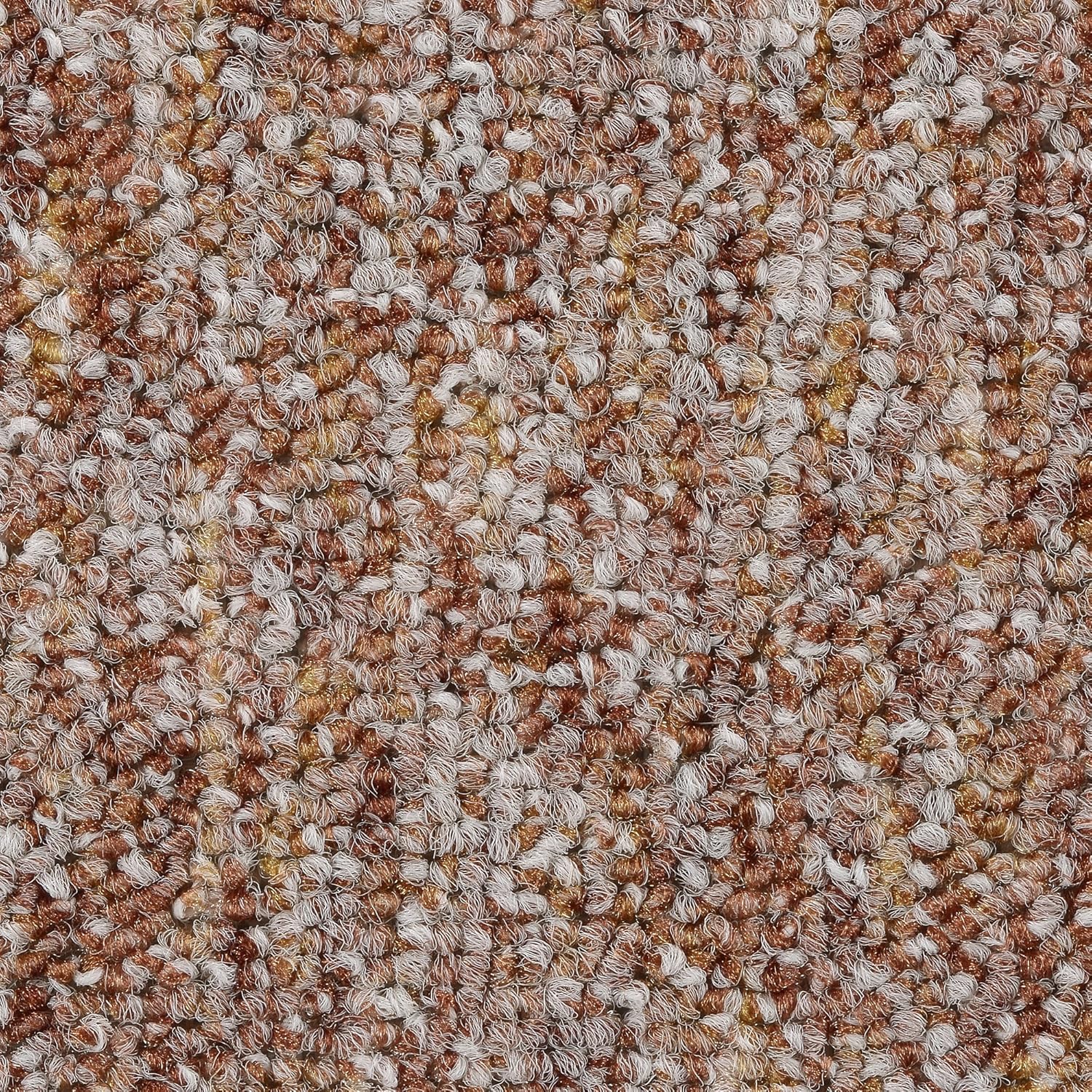 Bild von BODENMEISTER BM72269 Teppichboden Auslegware Meterware Schlinge meliert 200, 300, 400 und 500 cm Breit, verschiedene Längen, Variante:, Braun Grau, 3, 5 x 5 M