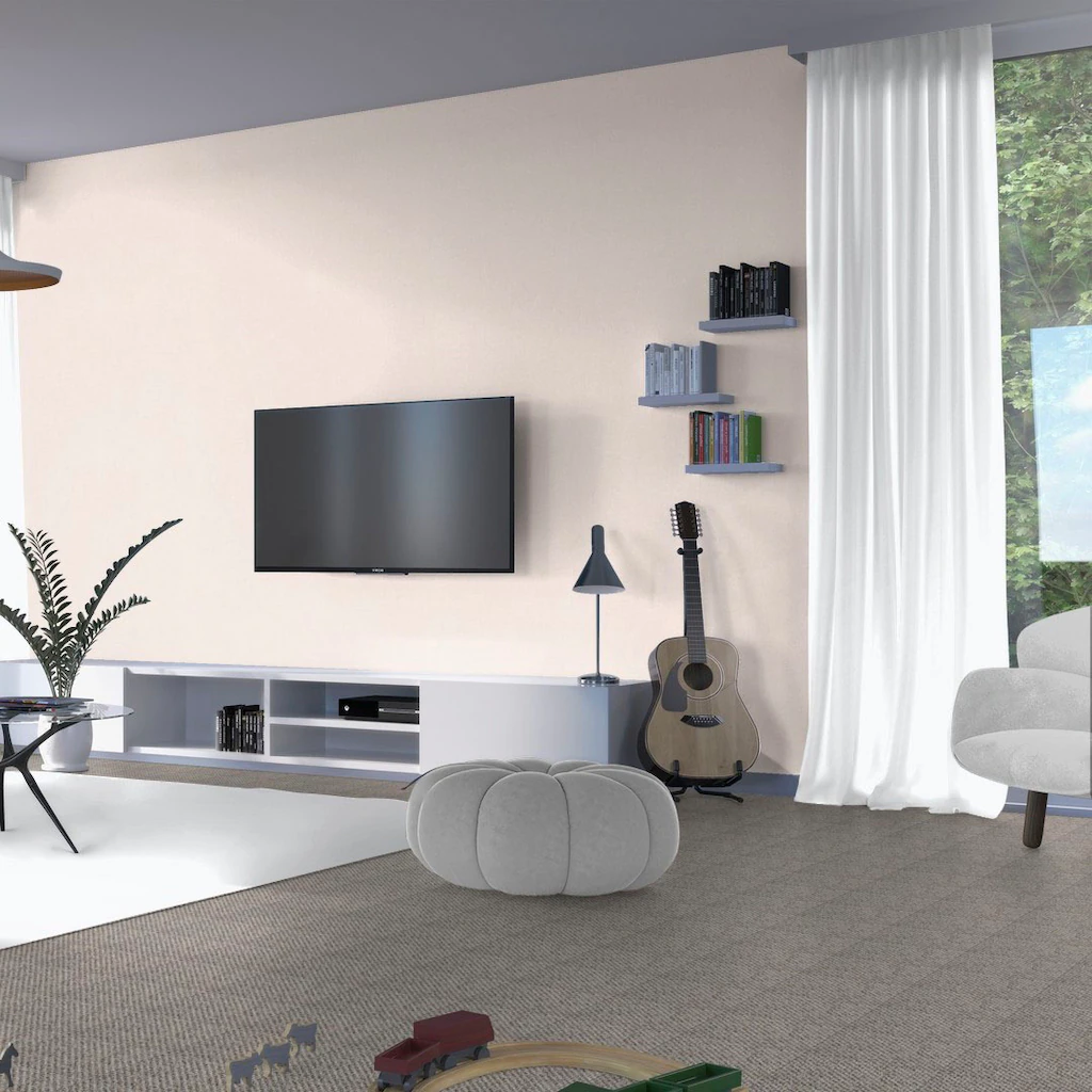 Bild von Bodenmeister Teppichboden "Kiruna, Strukturschlinge - meliert", rechteckig, 7 mm Höhe, Wohnzimmer, Schlafzimmer, Kinderzimmer, Breite 400/500 cm