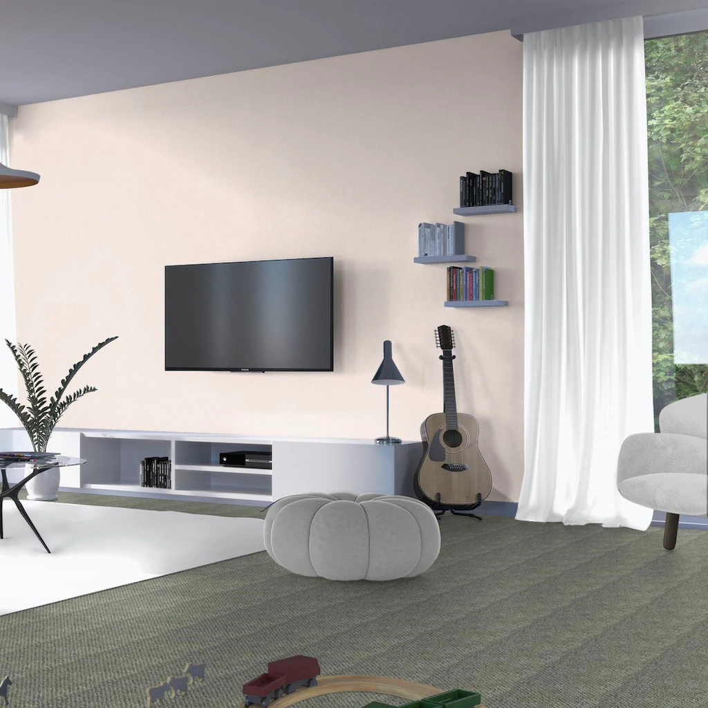 Bild von Bodenmeister Teppichboden "Kiruna, Strukturschlinge - meliert", rechteckig, 7 mm Höhe, Wohnzimmer, Schlafzimmer, Kinderzimmer, Breite 400/500 cm