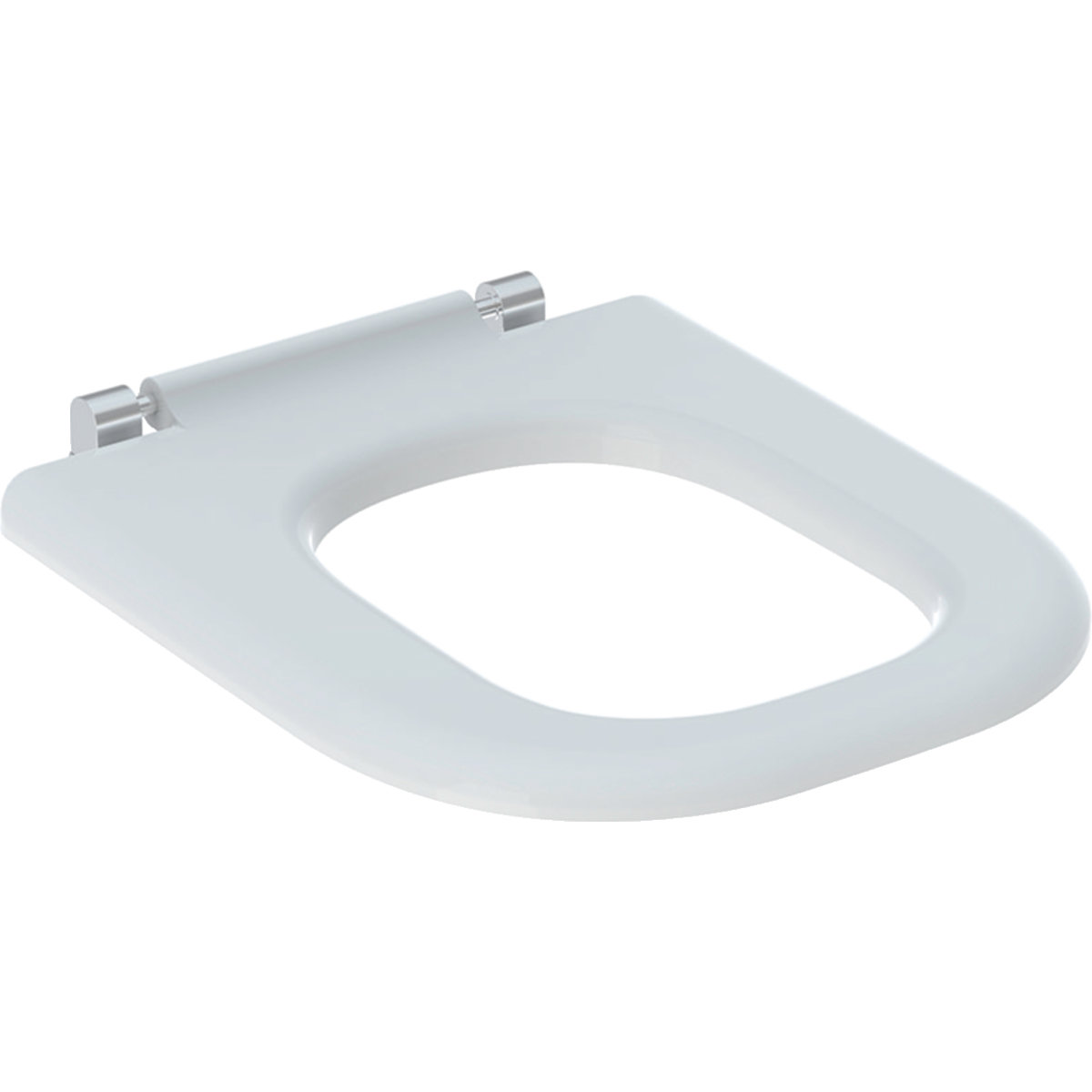 Bild von Geberit Renova Nr. 1 Comfort WC-Sitzring, barrierefrei, antibakteriell, eckiges Design, 572840000