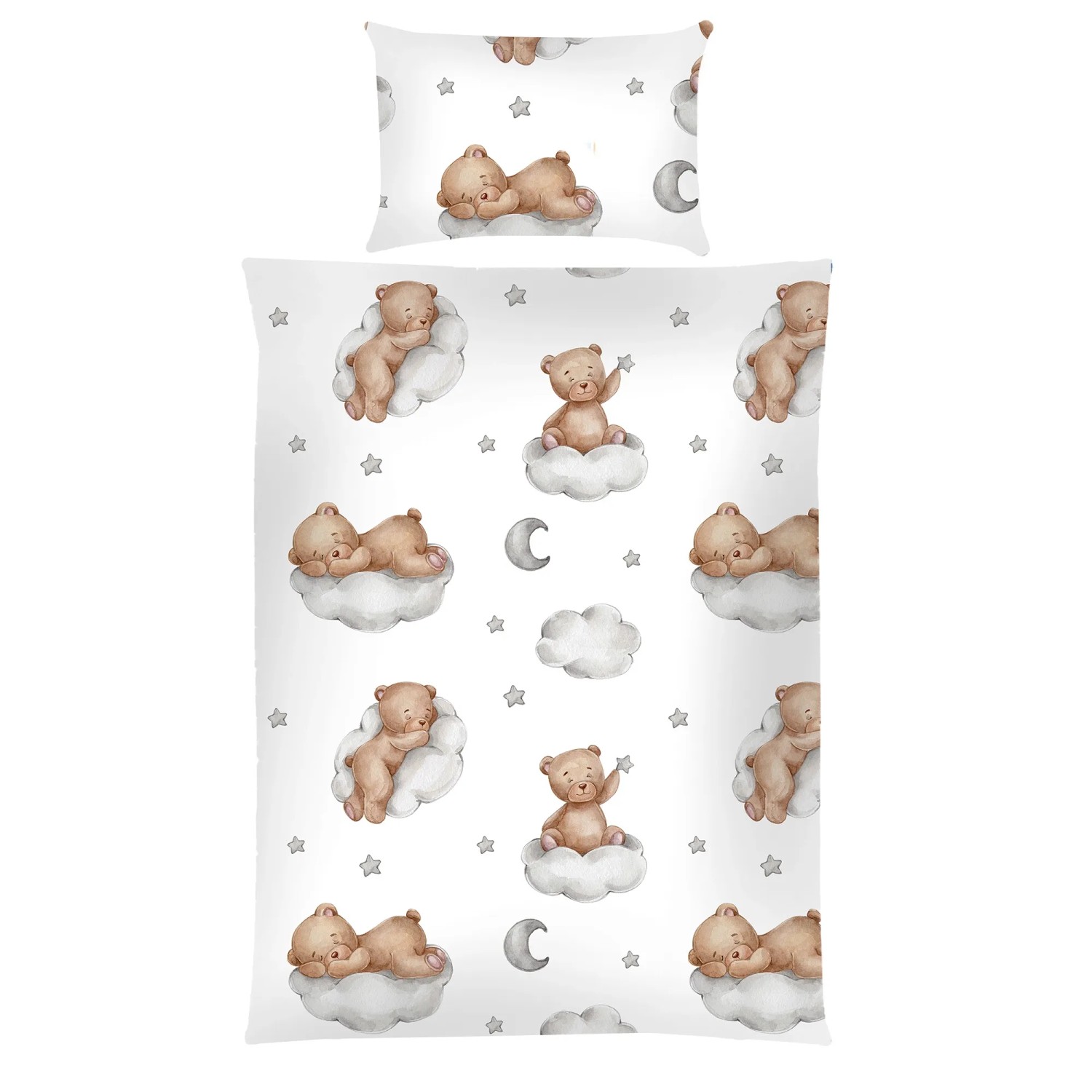 Bild von Bestlivings Babybettwäsche KB-04837 Bettbezug, Baumwolle, 2 teilig, Kinder Bettwäsche 2-tlg (100x135cm / 40x60cm) Bettdecken Set