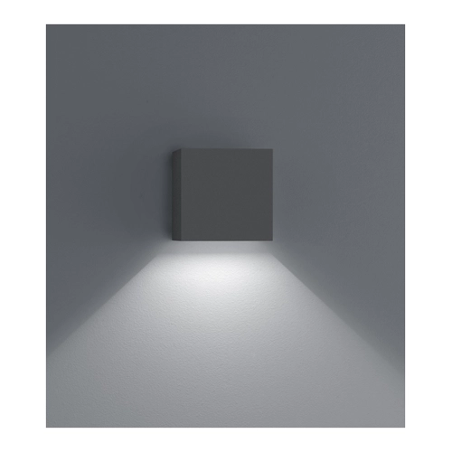 Bild von LED Wandleuchte Siri 44-L in Graphit 12W 560lm IP54 150x150mm