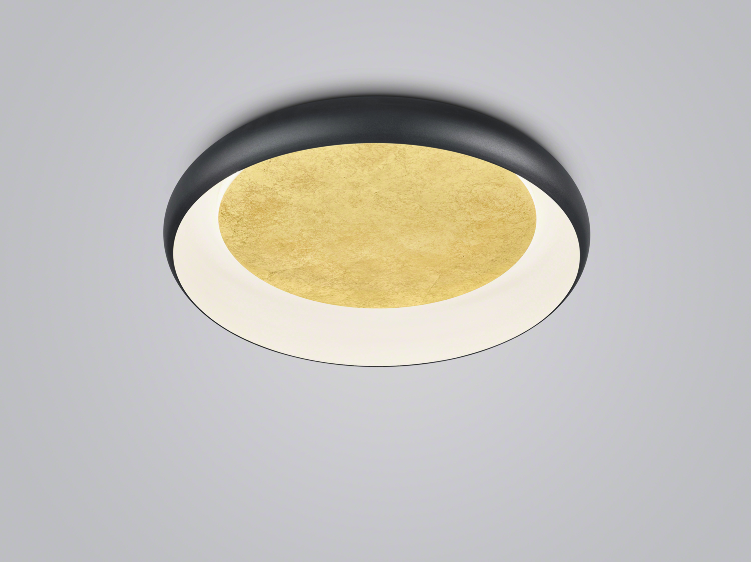 Bild von Helestra LED Deckenleuchte TYRA, Farbe: Schwarz, Farbe 2: Gold, Leuchtmittel enthalten: Ja, fest verbaut, LED,, Extra-Warmweiß