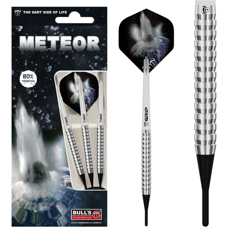 Bild von BULL'S Meteor Mt4 Soft Dart 20g, Silber,