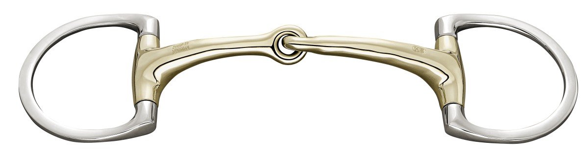Bild von Sprenger Dynamic RS Olivenkopfgebiss mit D-förmigem Ring 16 mm einfach gebrochen - Sensogan, 115 mm Weite