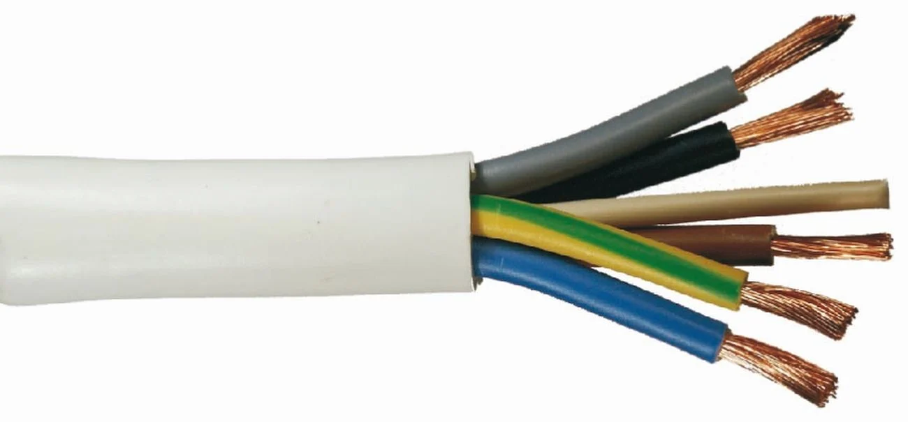 Bild von Trend Line Herdanschlusskabel H05VV-F 5 G 2,5 - 5 Meter, weiß Stromkabel