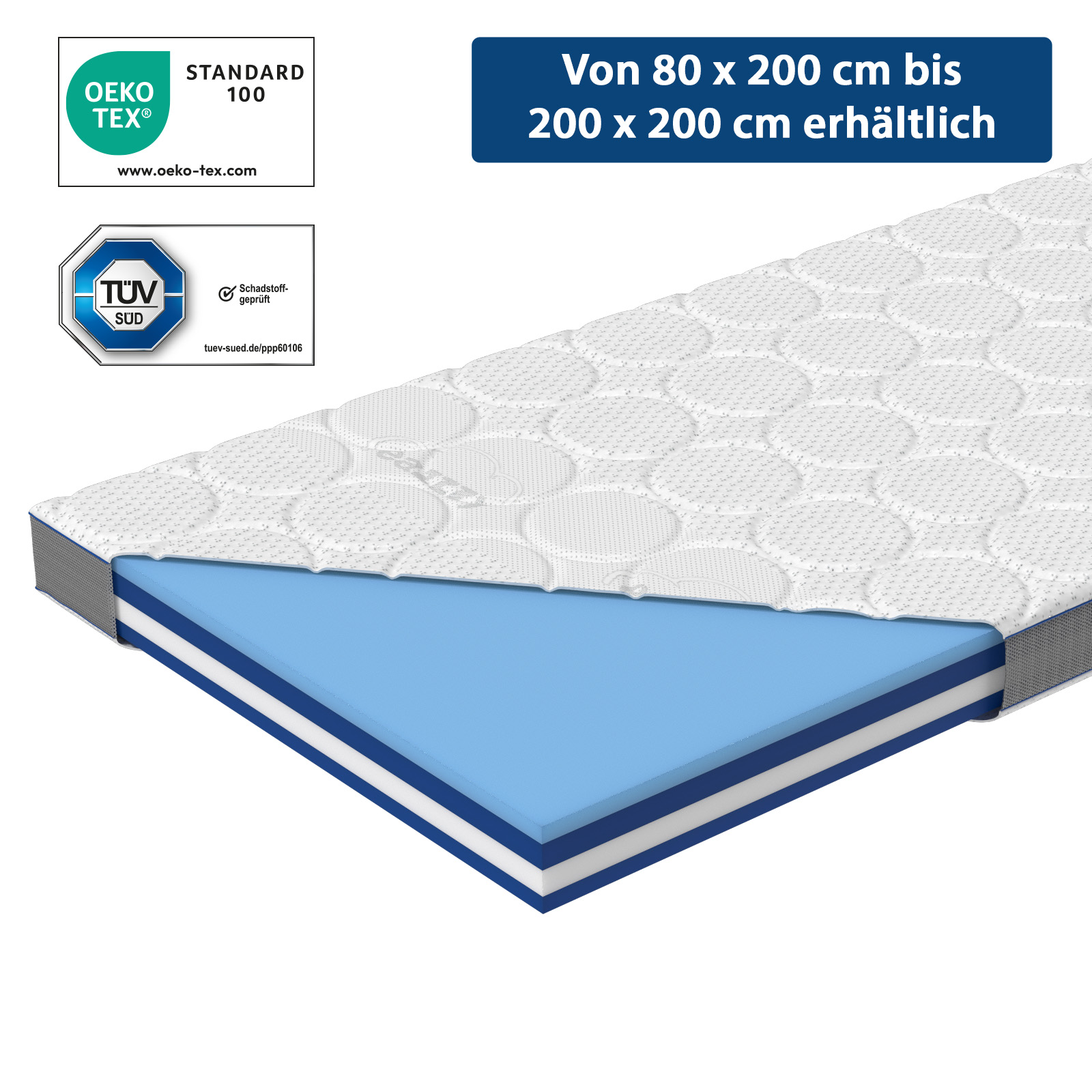 Bild von eazzzy Topper Royal Hybrid | 180 x 200 x 11 cm