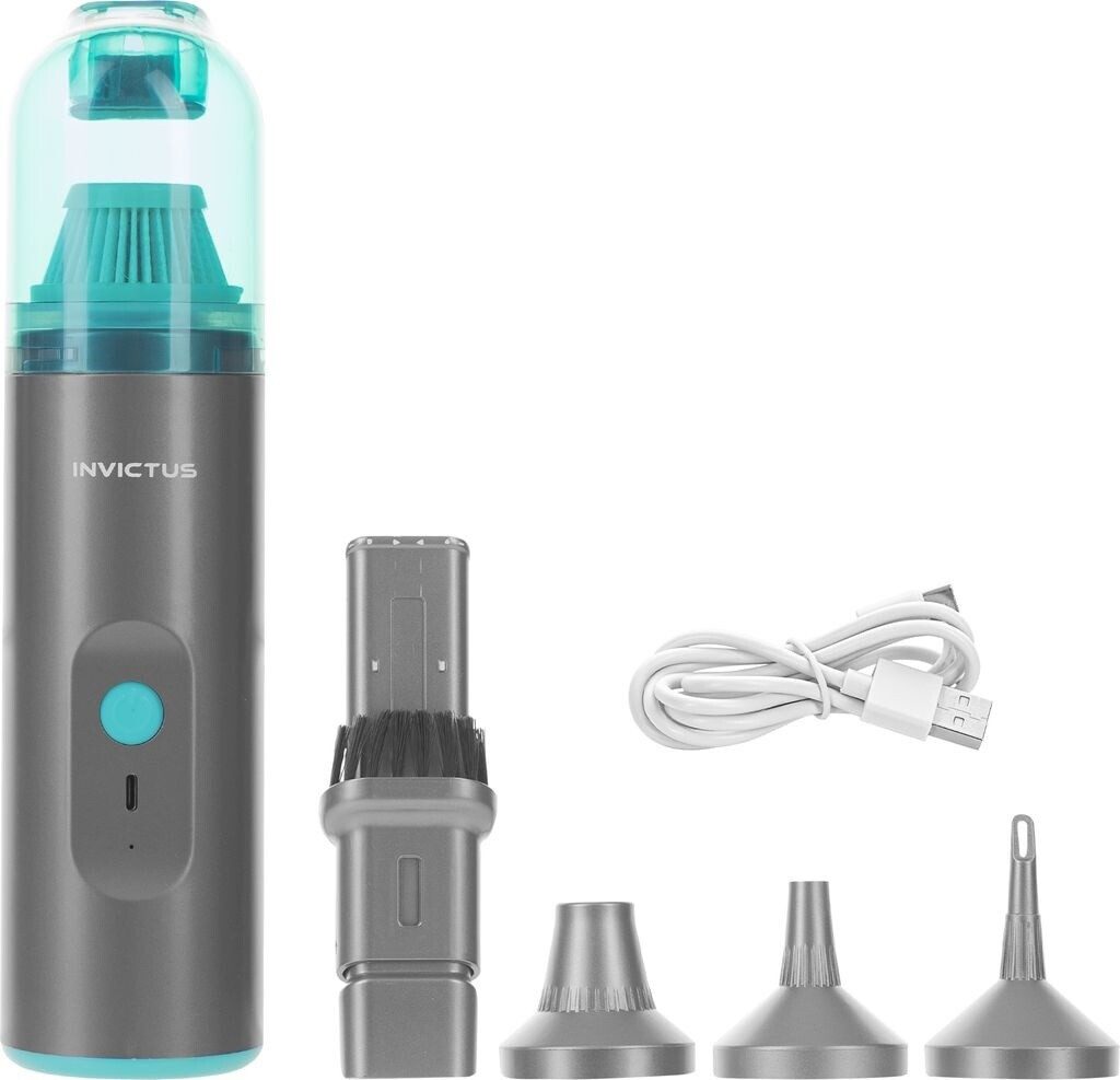 Bild von Genius Akku-Handstaubsauger Genius Invictus ONE Home Mini Akku-Handstaubsauger 8-TLG. 2in1, 80,00 W, beutellos, 2in1 Staubsauger und Luftpumpe