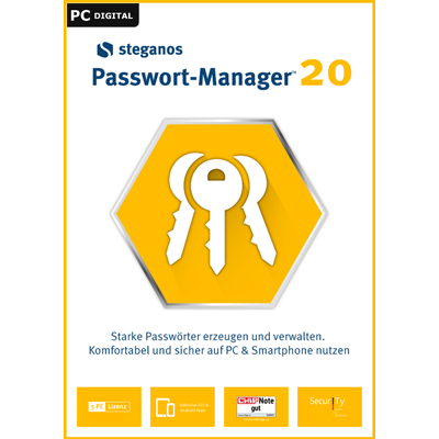 Bild von Steganos Passwort Manager 20, 5 Geräte 1 Jahr