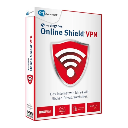 Bild von Steganos Online Shield VPN, 5 Geräte 1 Jahr