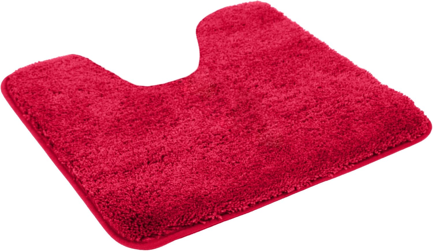 Bild von KiNZLER Badematte Chaozhou, Höhe 20 mm, rutschhemmend beschichtet, fußbodenheizungsgeeignet, Polyester, 2-tlg. Hänge-WC Set, Badteppich, Uni Farben, weich, als rechteckig, rund & Set erhältlich