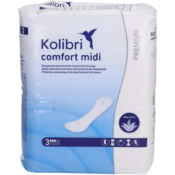 Bild von Kolibri Comfort Premium Einlagen Midi 28 Stück - Bei Inkontinenz