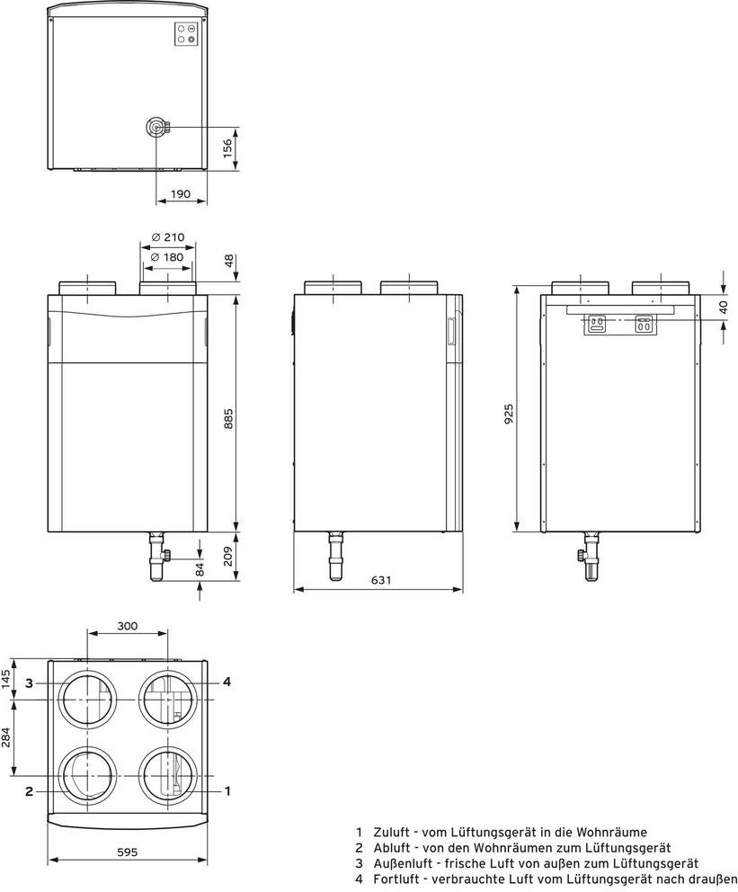 Bild von Vaillant 10016349 Lüftungsgerät