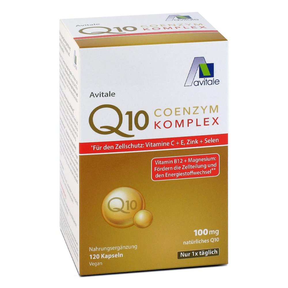 Bild von Avitale Q10 Coenzym Komplex 120 Kapseln - Verschiedene Vitamine für den Zellschutz