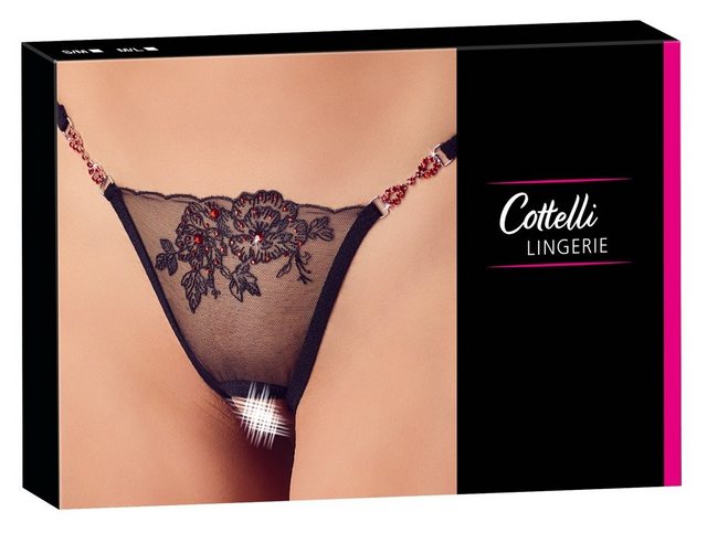 Bild von Cottelli LINGERIE String-Ouvert Cottelli LINGERIE - String rote Steine - (M-L,S-M)