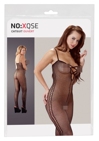 Bild von Ouvert-Catsuit: Foxy, schwarz (L/XL)