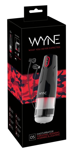 Bild von WYNE Masturbator 05 mit Rotationsfunktion, Stöhnfunktion und LED-Beleuchtung ...