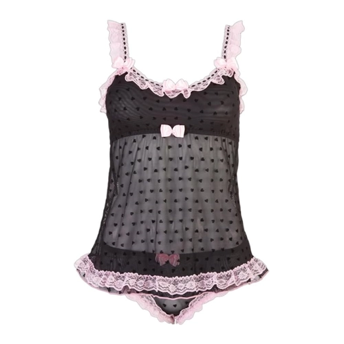 Bild von Cottelli Collection Lingerie Top und Panty, M, schwarz, 1 Stück