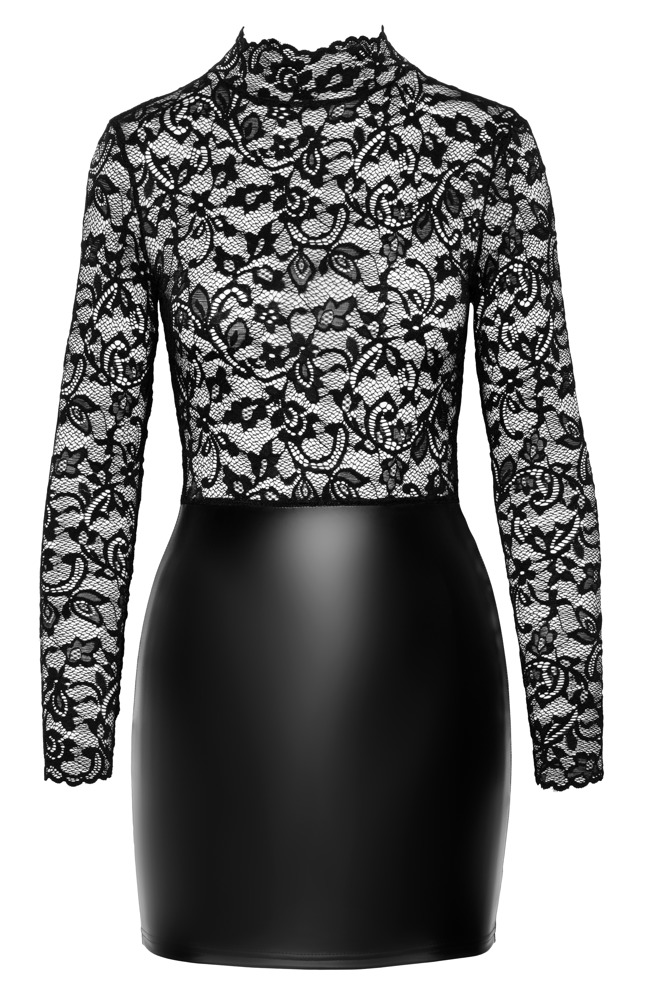 Bild von Kleid aus Spitze mit pofreiem Rockteil im Mattlook