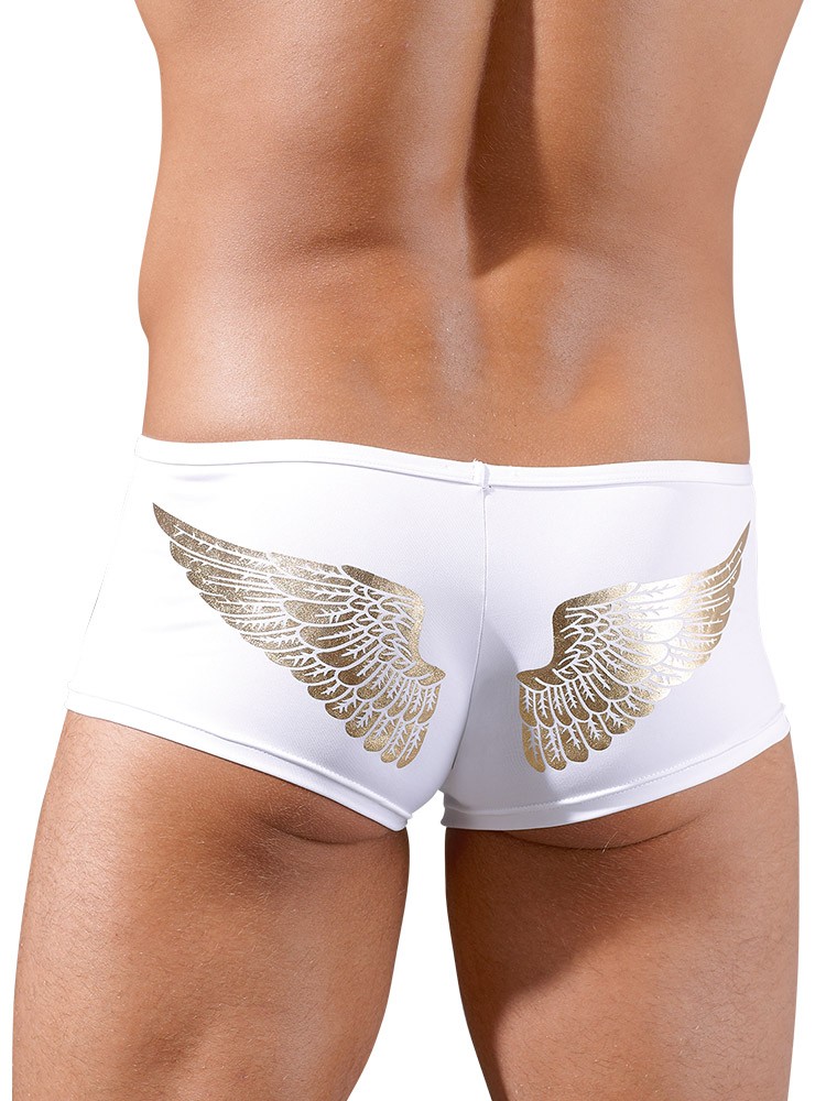 Bild von Svenjoyment Herren Pants Boxer-Shorts Engel weiß-gold XL