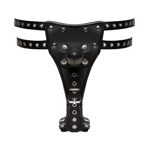 Bild von ZADO Leder-String mit 3 Dildos - Modell 20003341131
