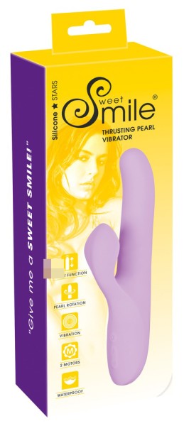 Bild von Rabbitvibrator „Thrusting Pearl“ mit Stoßfunktion und Perlen-Rotation
