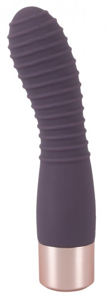 Bild von You2Toys Elegant Vibrator Flexy Vibe - gefühlsintensiver Stimulator für Frauen, sanfte Reizrillen, 10 Vibrationsstufen, kabellos, lila/rosegold