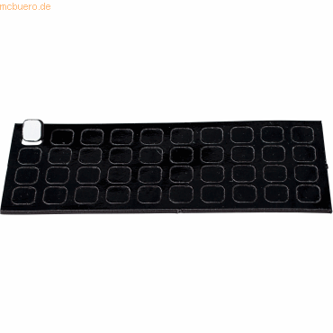 Bild von Ultradex, Magnet, Magnetische Symbole Quadrat 9x9mm VE=40 Stück schwarz (1 x)