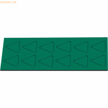 Bild von Ultradex, Magnet, Magnetische Symbole Dreieck 19x19mm VE=12 Stück moos