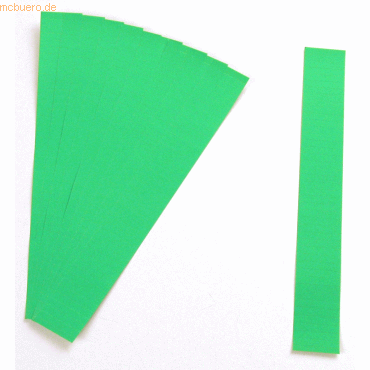 Bild von Ultradex, Kartenaufbewahrung, Einsteckkarten für 50mm Einsteckschiene 420x46mm hellgrün VE=6 Streifen
