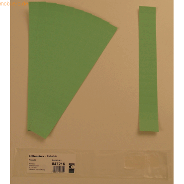 Bild von Ultradex, Kartenaufbewahrung, Einsteckkarten für 20mm Einsteckschiene 40x17mm VE=170 Stück lind