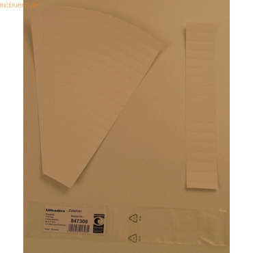 Bild von Ultradex, Kartenaufbewahrung, Einsteckkarten für 20mm Einsteckschiene 50x17mm VE=170 Stück weiss