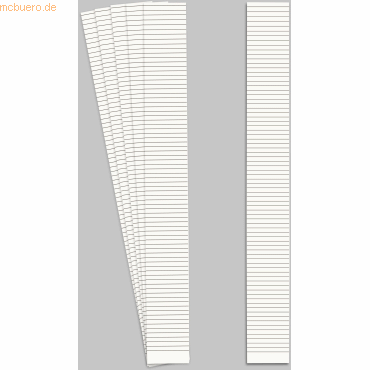 Bild von Ultradex, Zubehör Präsentieren, Markierungsstreifen 12mm B300xH32mm VE=10 Stück weiss