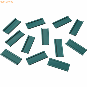 Bild von Ultradex Einsteckschiene magnetisch 40x15mm VE=12 Stück grün