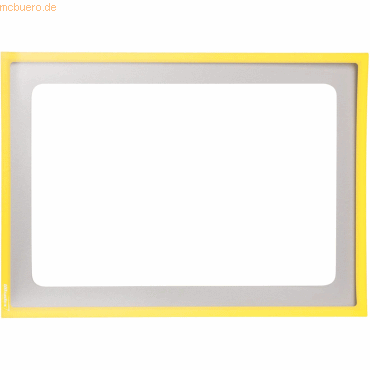 Bild von Ultradex, Mappe, Infotasche mit Ausschnitt A4 quer BxH 312x225mm selbstklebend VE=5 Stück gelb (A4, 1 x)