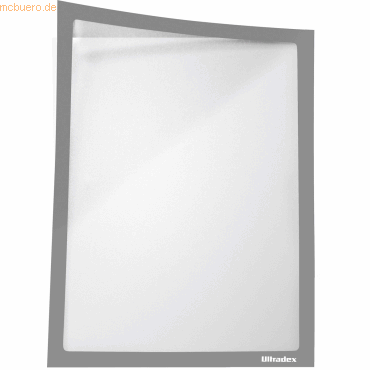 Bild von Ultradex, Informationsschild, Infotasche ADMA selbsthaftend/magnetisch A4 BxH 225x312mm silber VE=1 Stück