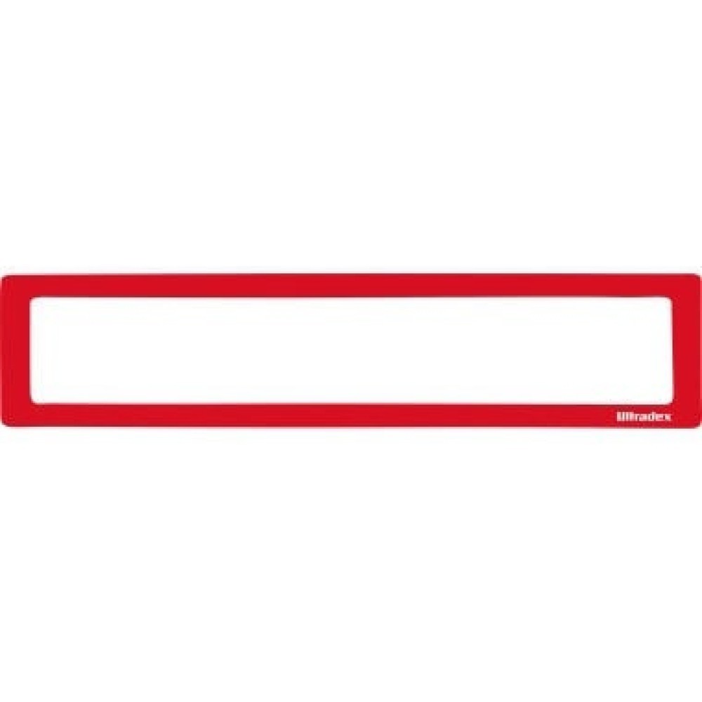Bild von Ultradex 510505 Infotasche für Überschriften, passend zu A4 quer, A3 hoch, 5-er Packung, 312 x 60 mm magnetisch, rot