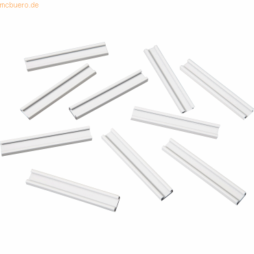 Bild von Ultradex Einsteckschiene magnetisch 60x9,5mm VE=10 Stück weiß
