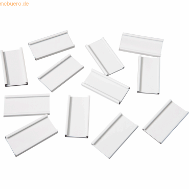 Bild von Ultradex Einsteckschiene magnetisch 40x20mm VE=12 Stück weiß