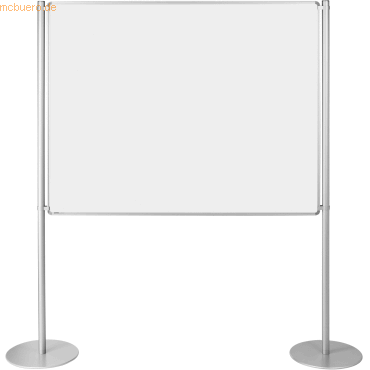 Bild von Ultradex, Trennwand, Stellwand-Set Grundelement einseitig Tellerfuss Emaille B1800xH1200mm weiss (1800 x 1200 mm)
